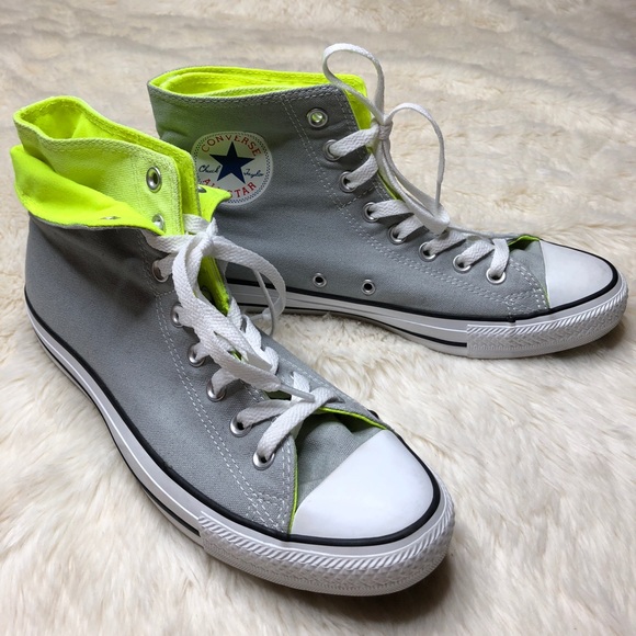 green grey converse